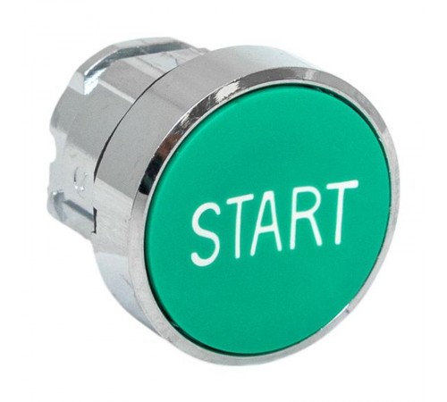 Механизм исполнительный кнопки "START" XB4 зеленый плоский возвратный без фиксации IP65  XB4BA-3160C-65  EKF