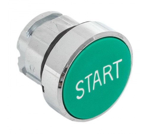 Механизм исполнительный кнопки "START" XB4 зеленый плоский возвратный без фиксации IP65  XB4BA-3160C-65  EKF