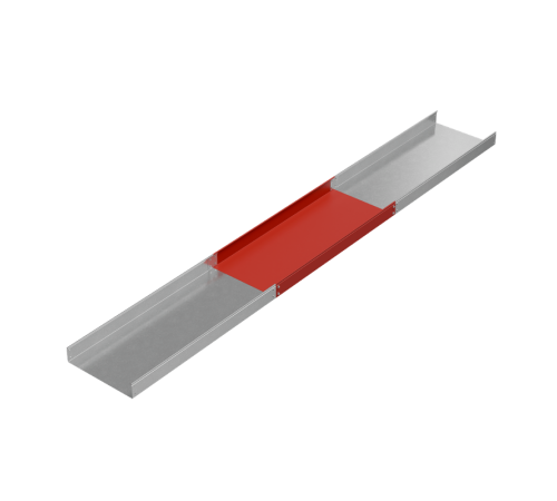 Лоток неперф. 100х500х1,0 L2000 мм "Стандарт ПЛЮС" INOX304  LNEplus100-500-1.0-2000 INOX304  КМ-Профиль