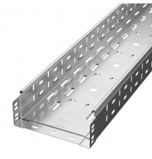 Лоток перфорированный Стандарт INOX (AISI 304) 200х80х3000 (0,8 мм) (3 м/уп)  PR16.2336  Промрукав