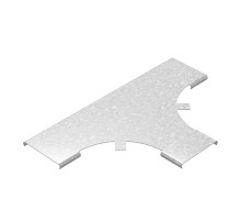 Крышка к Т-отводу плавному универсальному к лотку 300, толщ. 1,2 мм, Сендзимир цинк  КТТРП-300-1,2-R100-СЦ  Ostec