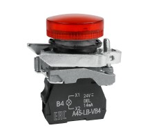 Сигнальная лампа OptiSignal D22 C4-L-B4 красная металл 24VAC/DC XB4BVB4 332177 КЭАЗ