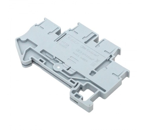 Клеммная колодка пружинная двухуровневая 2.5 Push-in серая PIT-2,5-double  EKF