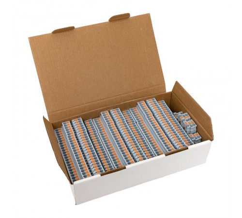 Клеммная колодка пружинная двухуровневая 2.5 Push-in серая PIT-2,5-double  EKF