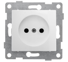 Bravo Розетка 1-ой б/з с з/ш, скрытая  установка, 16А, 250В, белый  С10Р2-001  GUSI Electric