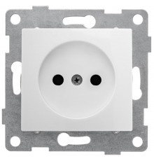 Bravo Розетка 1-ой б/з с з/ш, скрытая  установка, 16А, 250В, белый  С10Р2-001  GUSI Electric