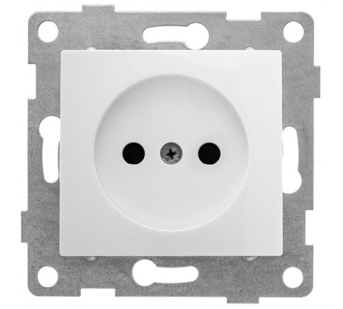 Bravo Розетка 1-ой б/з с з/ш, скрытая  установка, 16А, 250В, белый  С10Р2-001  GUSI Electric