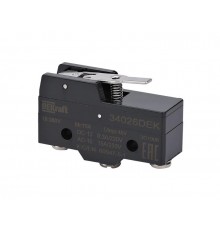 Миниатюрный конц. вык. 1НО1НЗ шарнирного типа с коротким рычагом  34026DEK  DEKraft