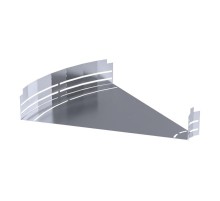 Угол горизонтальный изменяемый 0-45 градусов Стандарт INOX (AISI 316) 600х100  PR16.3634  Промрукав