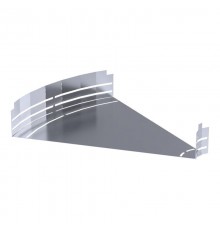 Угол горизонтальный изменяемый 0-45 градусов Стандарт INOX (AISI 316) 600х100  PR16.3634  Промрукав