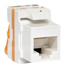 Модуль Keystone TERACOM CS Cat.6A неэкранированный 110 IDC 180 градусов самозажимной (Toolless) оранжевый  TRCS-KSTN-RT180-6AUTP-OR  EKF