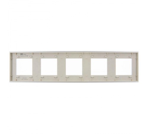 SKANDY Рамка 5-местная SK-F35S металл серебряный   SK-M52-M-K23  IEK