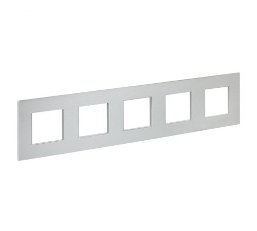 SKANDY Рамка 5-местная SK-F35S металл серебряный   SK-M52-M-K23  IEK