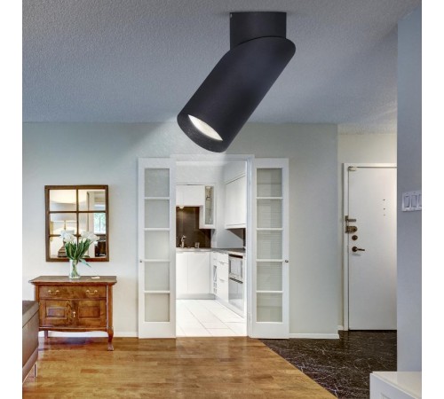 Светильник настенно-потолочный спот OL18 BK MR16/GU10, черный  Б0054385  ЭРА