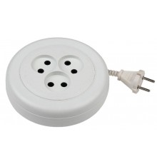 Удлинитель Россия UR(6)-3-3m рулетка без заземл., 3гн, 3м, ШВВП, 2x0.75мм2, 6А (УХ6-103)  Б0035760  ЭРА