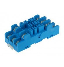 Розетка с винтовыми клеммами (под шайбу) для реле 62.31, 62.32, 62.33; в комплекте металлическая клипса 092.53; версия: синий цвет  92431SMA  Finder