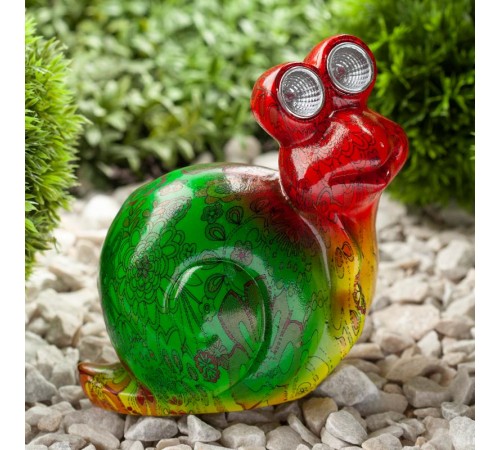 Cветильник садовый декоративный Улитка на солнечной батарее ERAFU01-02 полистоун, 14 см  Б0038495  ЭРА