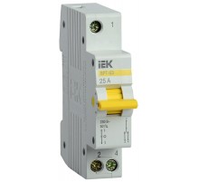 Выключатель-разъединитель (рубильник) трехпозиционный ВРТ-63 1п 25А  MPR10-1-025  IEK