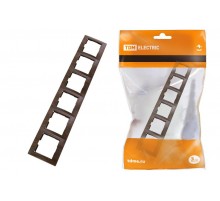 Рамка 6 постовая горизонтальная "ЭКО" (бук) "Таймыр"  SQ1814-0334  TDM