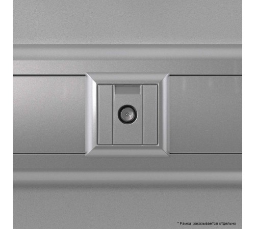 Розетка TV оконечная модульная,  "Avanti", "Закаленная сталь", 1 модуль  4404521  DKC