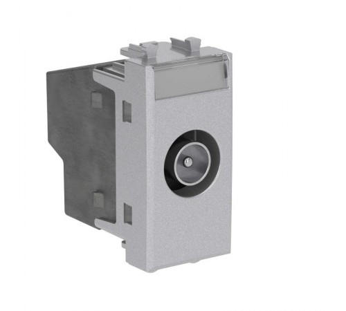 Розетка TV оконечная модульная,  "Avanti", "Закаленная сталь", 1 модуль  4404521  DKC