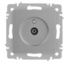Розетка Intro Accent 6-301-03 TV одиночная, IP20, СУ, алюминий  Б0063607  Intro