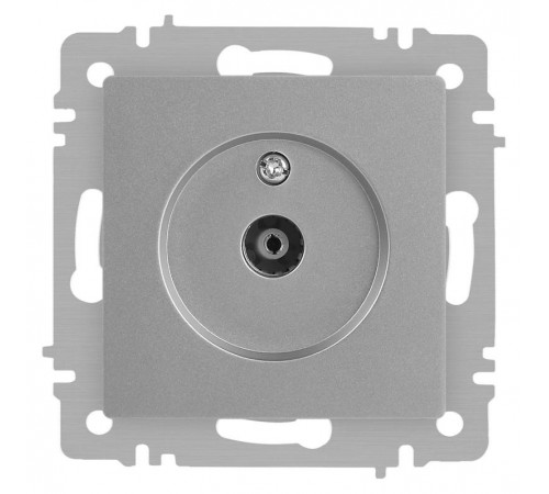 Розетка Intro Accent 6-301-03 TV одиночная, IP20, СУ, алюминий  Б0063607  Intro