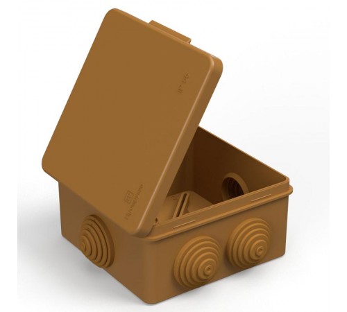 Коробка распределительная 40-0302-8001 для о/п безгалогенная (HF) бук 100х100х50 (60шт/кор) IP55  40-0302-8001  Промрукав