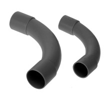 Соединитель угловой черный д32 (15шт/135шт уп/кор)  PR13.0190  Промрукав