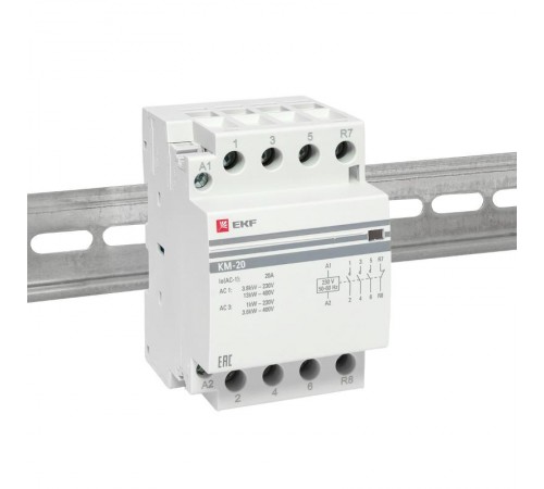 Контактор модульный КМ 20А 3NО+NC (3 мод.) EKF PROxima  km-3-20-31  EKF