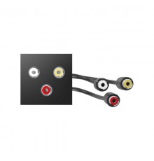 Simon S400 Модуль с адаптером, проходной 3xRCA мама/мама, черный, Simon 400  40001193-038  Simon