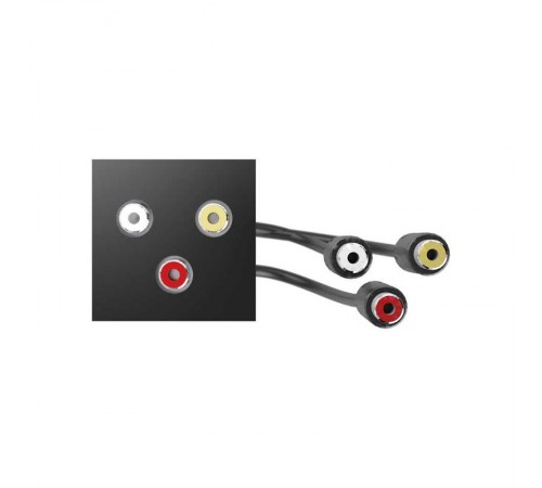 Simon S400 Модуль с адаптером, проходной 3xRCA мама/мама, черный, Simon 400  40001193-038  Simon