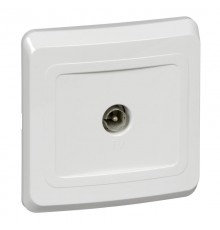 Этюд Белый С/У Розетка TV 1-ая 0,7dB  TVC-002B  SE