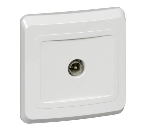 Этюд Белый С/У Розетка TV 1-ая 0,7dB  TVC-002B  SE