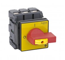 Выключатель-Разъединитель 3P 100A IP20 с красной рукояткой на дверцу 4 винта 1 замок  MSD100360R  SE