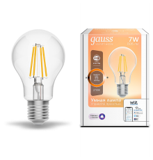 Лампа светодиодная филаментная Smart Home DIM E27 A60 7 Вт 1/10/40  1200112  Gauss