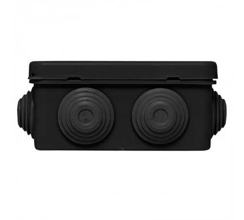 Коробка распределительная КМР-030-031 с крышкой наруж (85х85х40) 8 мембр. вводов чёрная IP55  plc-kmr2-030-031-b  EKF