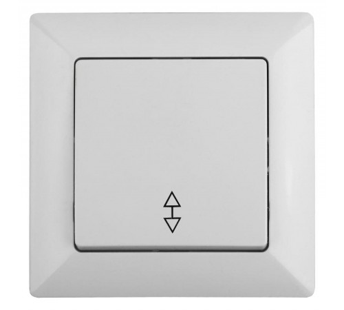 4-103-01 Intro Переключатель, 10А-250В, СУ, Solo, белый  Б0043277  Intro