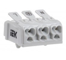 Клемма пружинная соединительная КСПн3-L+N+PE  UKZ-B06-3P-F1-E0-10  IEK