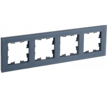 BRITE Рамка 4-ая РУ-4-2-Бр стекло маренго матовый  BR-M42-G-31-K35  IEK