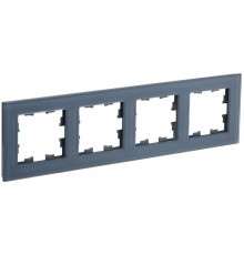 BRITE Рамка 4-ая РУ-4-2-Бр стекло маренго матовый  BR-M42-G-31-K35  IEK