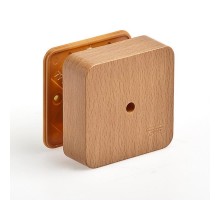 Коробка универсальная для кабель-каналов, 80х80х25мм(бук на светлой основе)  65005-38М  Рувинил