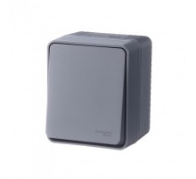 AtlasDesign Profi54 Антрацит О/У Выключатель 1-клавишный 10 АХ  ATN544011  SE