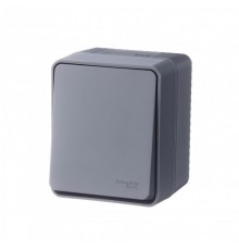 AtlasDesign Profi54 Антрацит О/У Выключатель 1-клавишный 10 АХ  ATN544011  SE