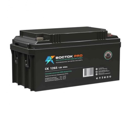 Акумуляторная батарея UPS серии СК 1265 12В/65Ач  СК 1265  Восток