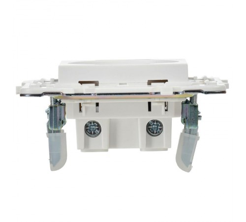 SKANDY Розетка без заземления с защитными шторками 10А SK-R01W арктический белый  SK-R13-10-K01  IEK