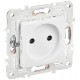 SKANDY Розетка без заземления с защитными шторками 10А SK-R01W арктический белый  SK-R13-10-K01  IEK