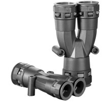 Разветвитель DN 1х36 + 2х29 мм. полиамид. цвет чёрный  PAY362929N  DKC