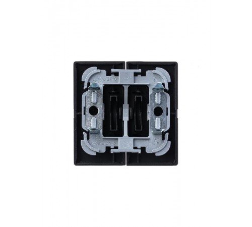 Клавиша для механизма 2-клавишных выключателей/переключателей/кнопок, серия solo/future, цвет чёрный бархат  1751-0-3038   2CKA001751A3038  ABB