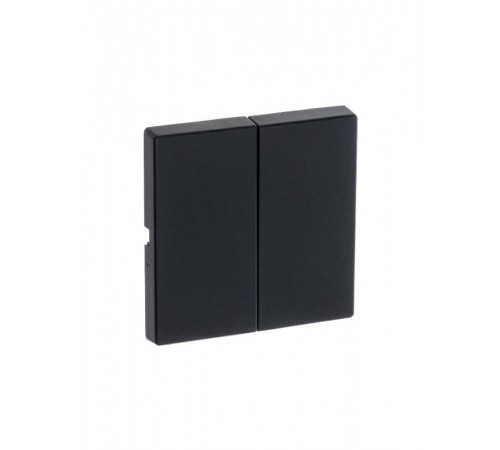 Клавиша для механизма 2-клавишных выключателей/переключателей/кнопок, серия solo/future, цвет чёрный бархат  1751-0-3038   2CKA001751A3038  ABB